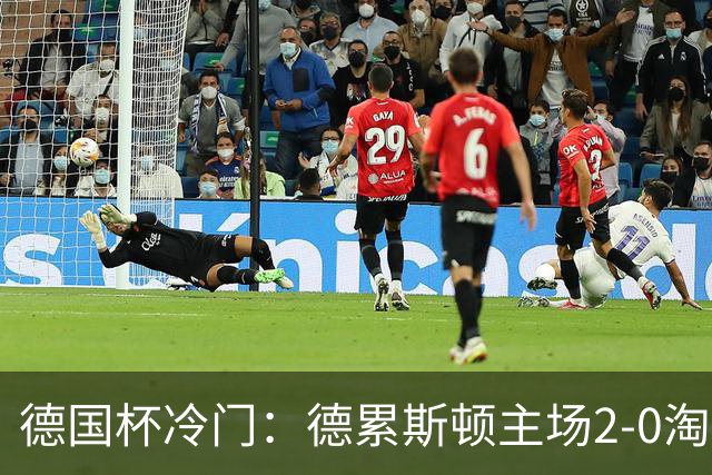 德国杯冷门：德累斯顿主场2-0淘汰沙尔克